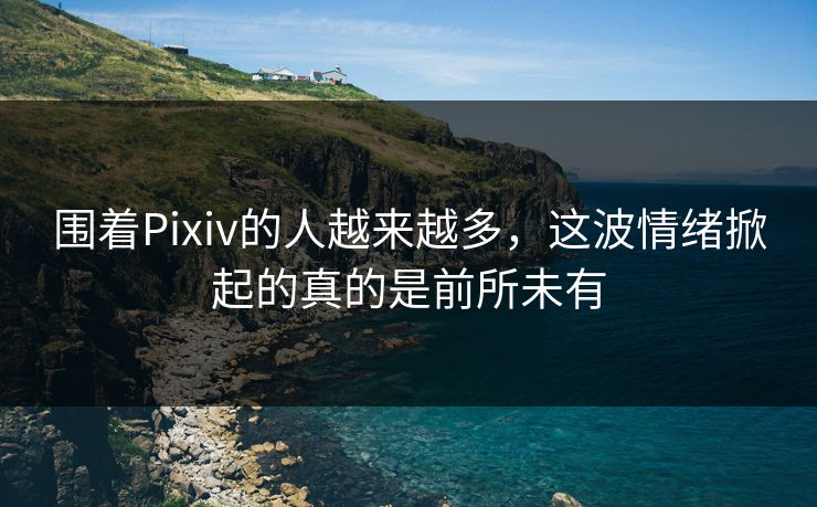 围着Pixiv的人越来越多，这波情绪掀起的真的是前所未有