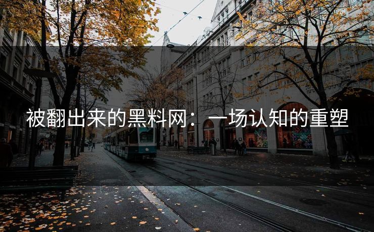 被翻出来的黑料网：一场认知的重塑